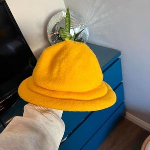 Vintage Yellow Wool Jean Charles Brosseau Hat